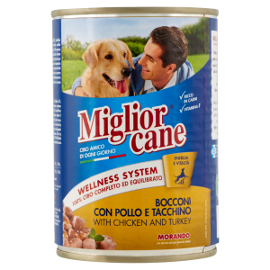 Migliorcane Bocconi con Pollo e Tacchino 405 g