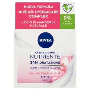 Nivea Crema Giorno Nutriente 24H Idratazione SPF 15 50 ml