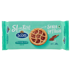 Riso Scotti Si con Riso Senza Lattosio Crostatina Cacao 4 x 36 g