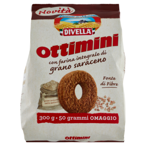 Divella Fantasie del Mattino Ottimini con farina integrale di grano saraceno 350 g