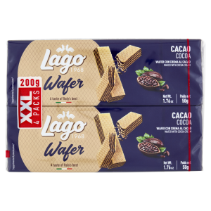 Lago Wafer Cacao 4 x 50 g