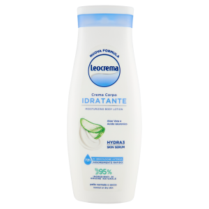 Leocrema Crema Corpo Idratante Aloe Vera e Acido Ialuronico 400 ml