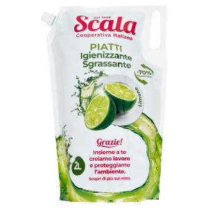 Scala Piatti Igienizzante Sgrassante Limone ecoricarica 2L