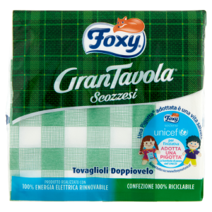 Foxy GranTavola Scozzesi Tovaglioli Doppiovelo 42 pz