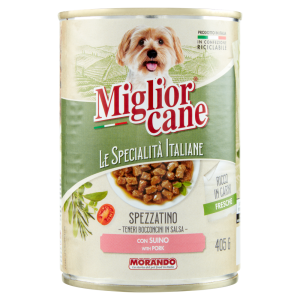 Migliorcane Le Specialit&agrave; Italiane Spezzatino con Suino 405 G