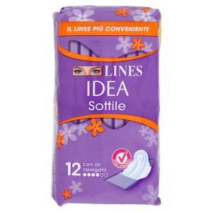 Lines Idea Sottile con ali ripiegato 12 pz