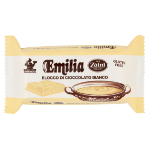 Z&agrave;ini Emilia Blocco di Cioccolato Bianco 200 g