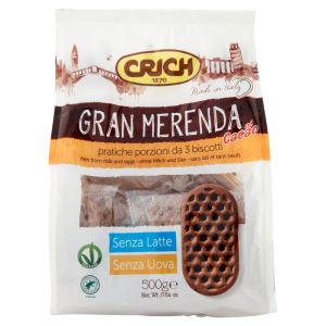Crich Gran Merenda al Cacao pratiche porzioni da 3 biscotti 500 g