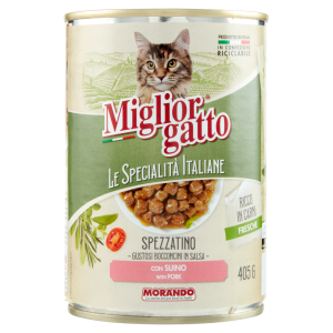 Migliorgatto Le Specialit&agrave; Italiane Spezzatino con Suino 405 G