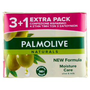 Palmolive sapone solido Naturals Oliva e Latte 4x90 g