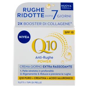 Nivea Q10 Anti-Rughe Power Crema Giorno Extra Rassodante SPF 15 Tutti i Tipi di Pelle 50 ml