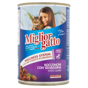 Migliorgatto Bocconcini con Selvaggina 405 g