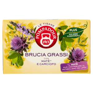 Pompadour Le Tisane Plus Brucia Grassi con Mat&egrave;* e Carciofo 18 x 2,2 g