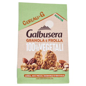 Galbusera Cereali G Granola e Frolla 100% Vegetali Avena, Noci Pecan, Mandorle e Nocciole 280 g