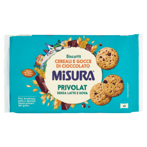 Misura Privolat Biscotti Cereali e Gocce di Cioccolato 280 g