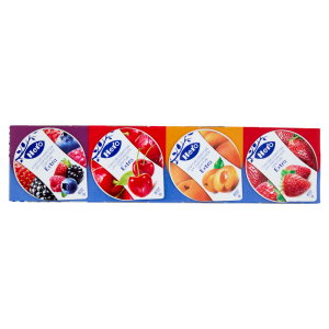 Hero Confetture extra assortite Albicocca, Fragola, Ciliegia rossa, Frutti di bosco 4x25 g