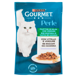 PURINA GOURMET Perle Filettini in Salsa con Vitello e Verdure 85g