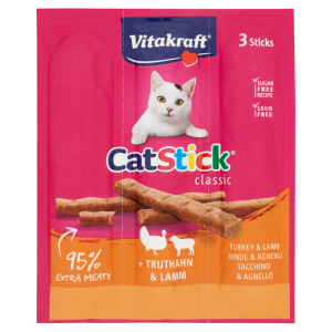 Vitakraft CatStick classic Tacchino & Agnello 3 Sticks 18 g