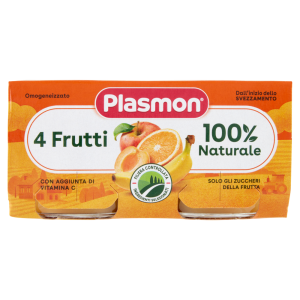 Plasmon Omogeneizzato 4 Frutti 2 x 80 g