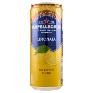 BIBITE SANPELLEGRINO, Bevande Gassate, Naturali, Limonata, Lattina 33cl